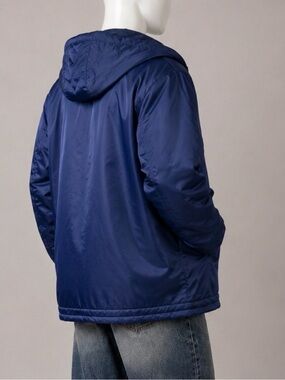 🧥🥾 UNITog Vintage Union-Made Blue Winter Coat Talon Zip Detachable Hood, Men’s M